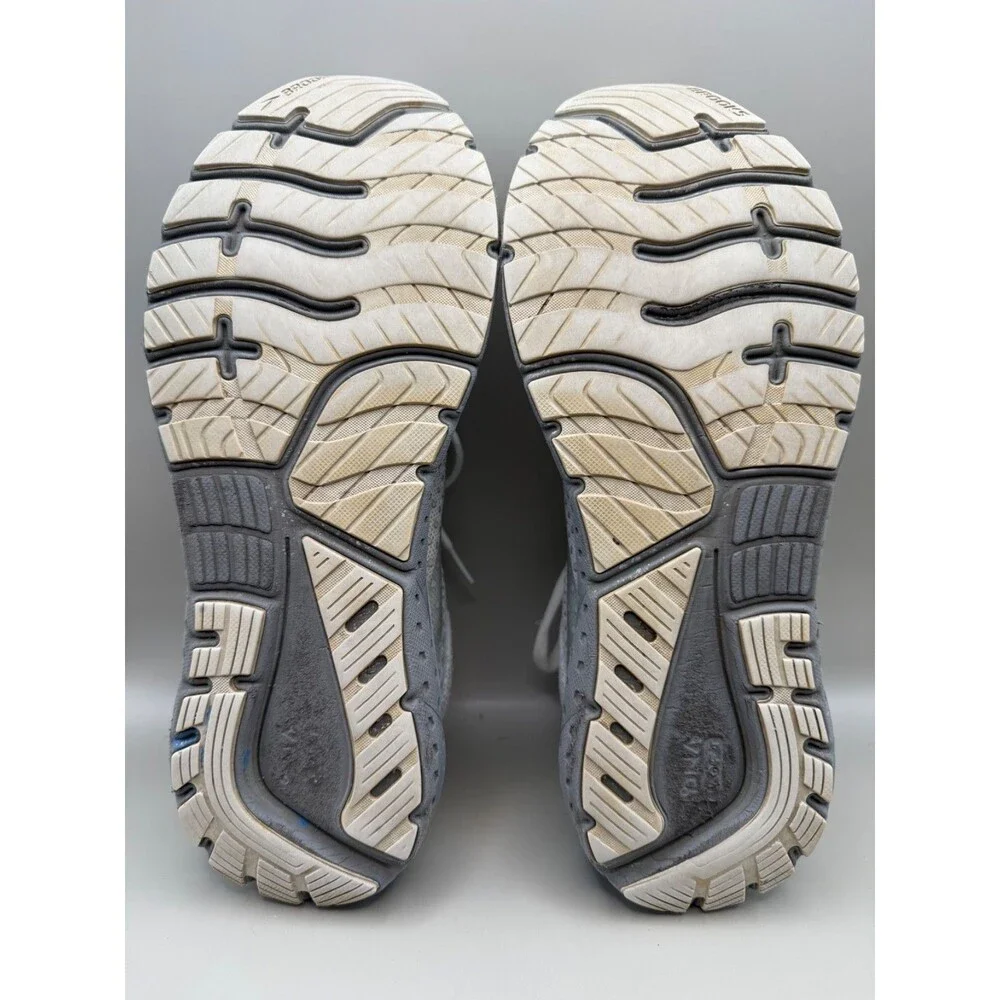 Brooks Glycerin 18 Womens Size 10.5 Gray White Athletic Running Shoes Sneakers